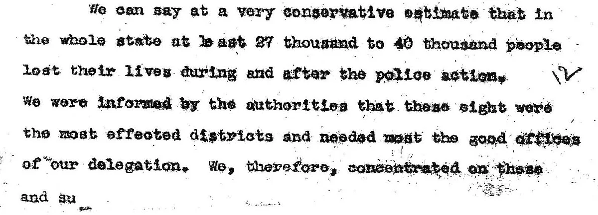 From the Sunder Lal Committee Report