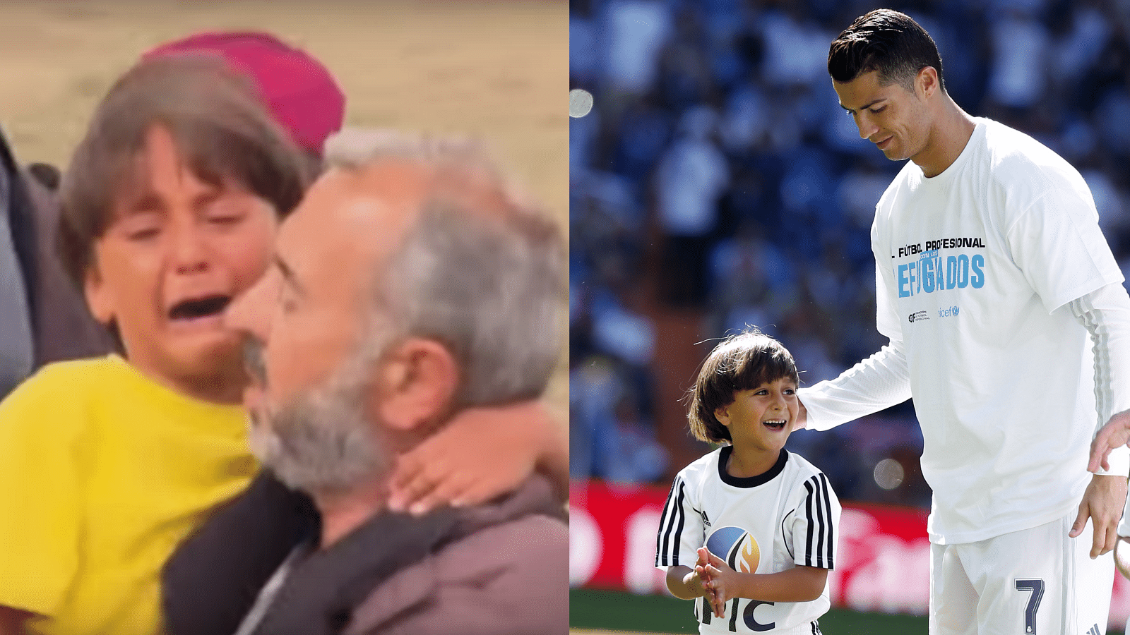 Zaid and his family were invited to Real Madrid’s game against Granada on Saturday.  (Photo: Reuters)