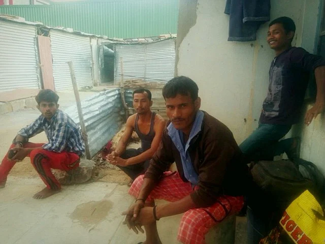 Left to Right(sitting): Sumith Kumar, Bibhisan Burman and Raju Singh
