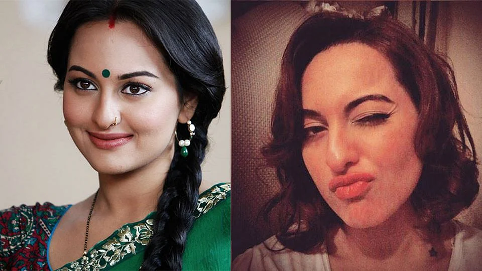 Sonakshi Sinha has lost a drastic amount of weight. (Photo: PR still and Twitter/Sonakshi Sinha)