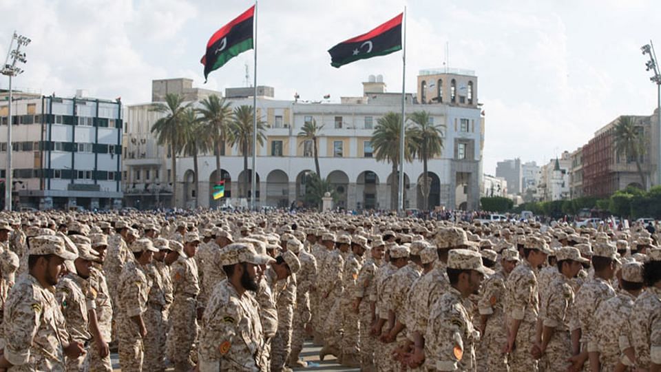 Military units operated by the Tripoli government in Sirte, which the ISIS fought with for control of Sirte. (Photo: AP)