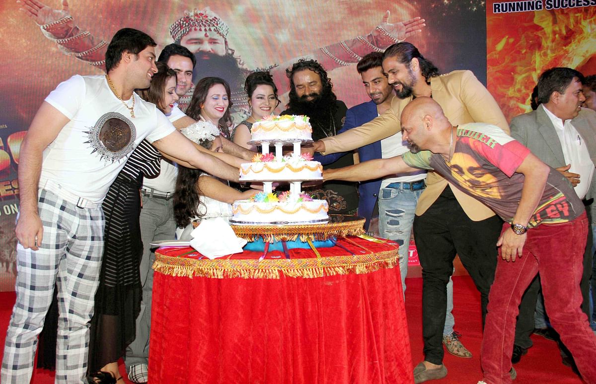 Gurmeet Ram Rahim Singh Insan partied to celebrate the success of ‘MSG 2’. We have the pictures!