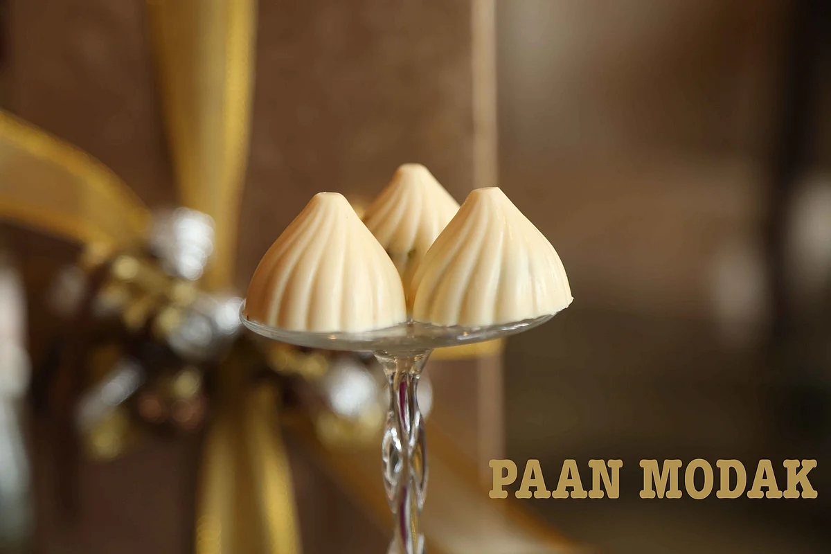 <i>Paan</i> flavoured<i> modaks</i> by Neeru’s Cakes & Desserts (Photo: The Quint)