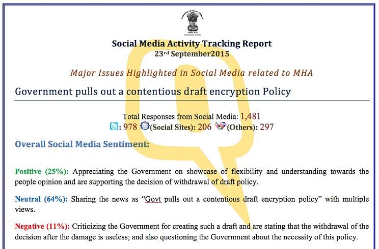 Government is monitoring social media.