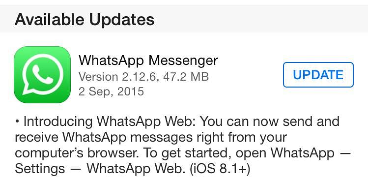 Popular instant messaging service WhatsApp is finally available on web for iOS users.