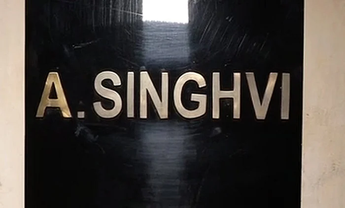 Singhvi’s house in Jaipur, Rajasthan. (Photo: ANI)