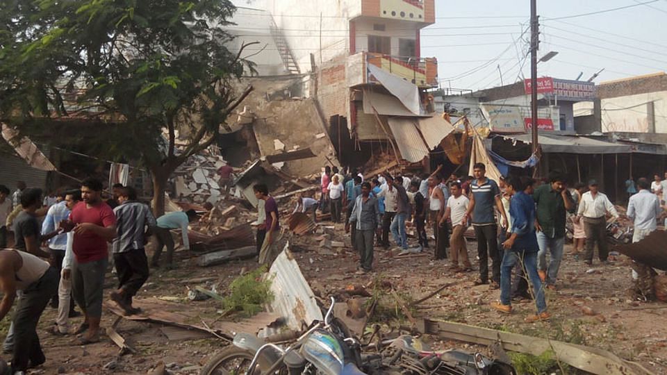 The explosion site in Jhabua, Madhya Pradesh. (Photo: Ananat Maheswari)