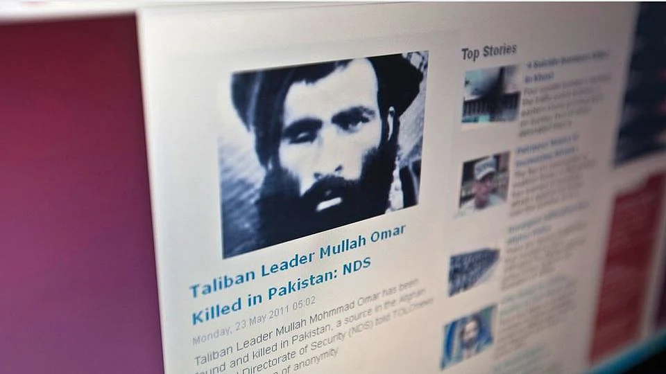 A 2011 news report about the death of Taliban leader Mullah Omar. (Photo: Reuters)