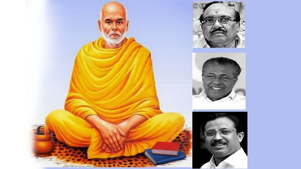 Controversy erupted after SNDP leader when Vellapally Natesan’s (top inset), decision at moving closer to the BJP. (Photo courtesy: <i>The News Minute</i>)