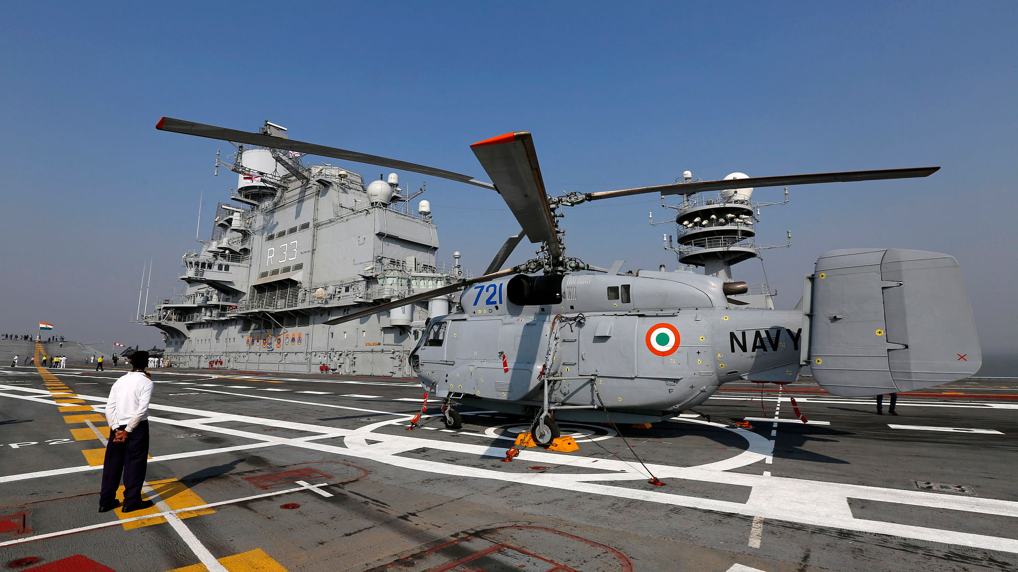  Indian Navy’s aircraft carrier.&nbsp;