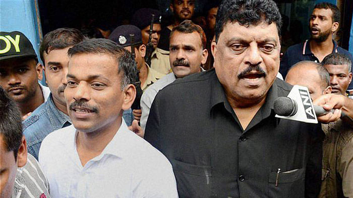 Former PWD Minister of Goa, Churchill Alemao (R). (Photo: PTI)