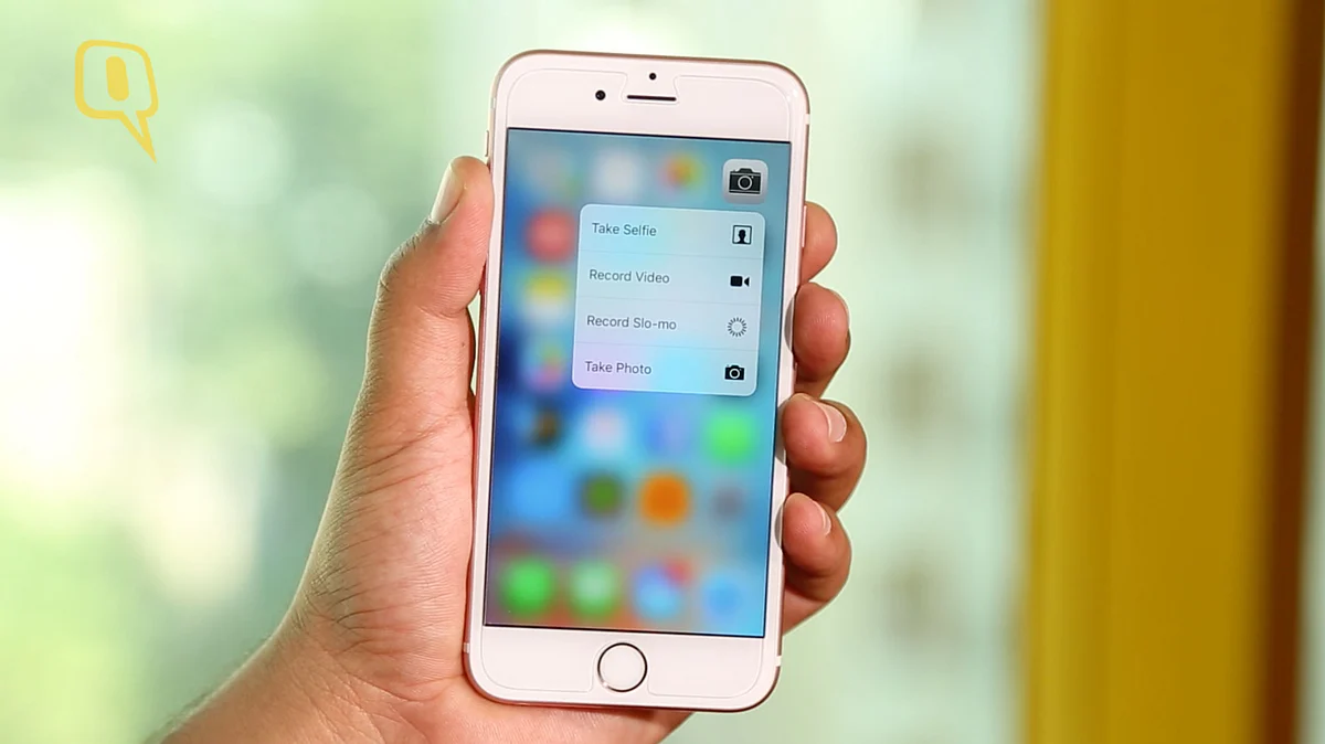 Apple’s 3D Touch on iPhone 6s, 64GB, Rose Gold. (Photo: The Quint)