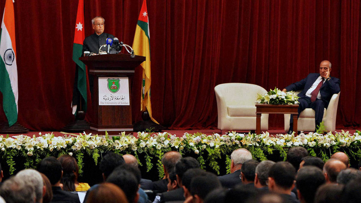 Trade, and terrorism are the reasons behind President Pranab Mukherjee’s Jordan visit.