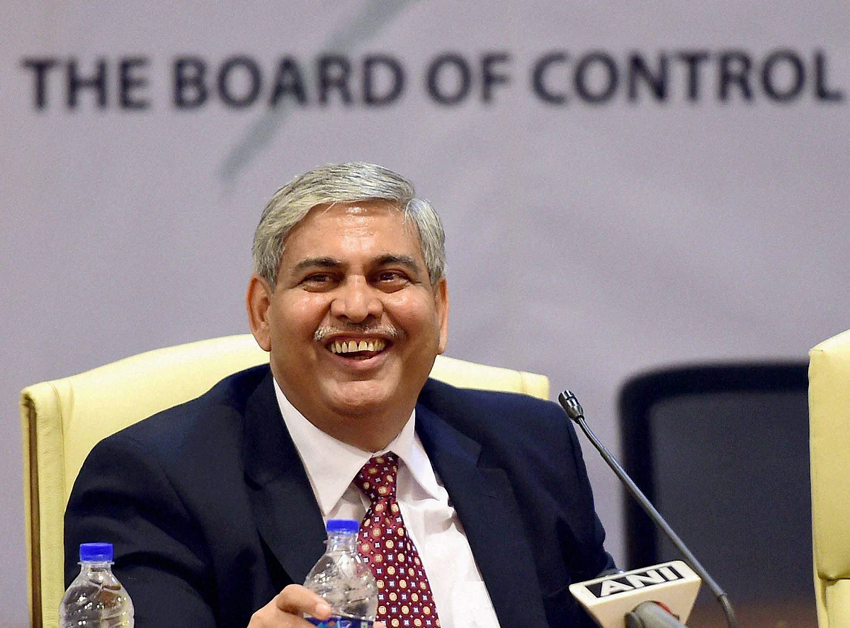 Newly elected BCCI President Shashank Manohar during a Press Conference in Mumbai on Sunday.(Photo: PTI)