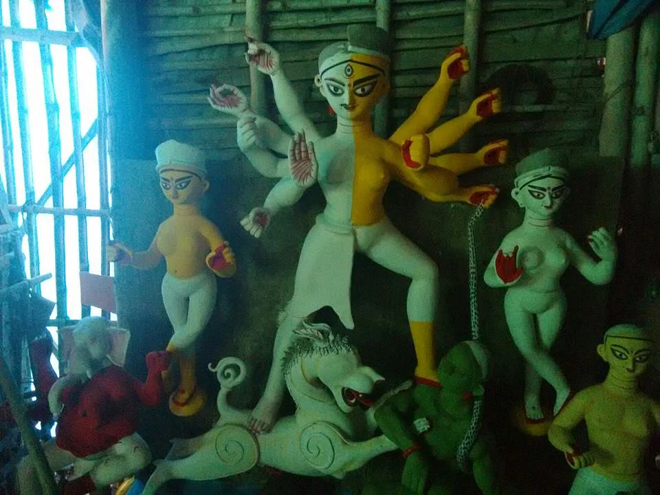 “(This pujo) is a way to cross gender lines – as ‘women’ and ‘outcastes’,” says Anindya Hajra of Pratyay Gender Trust.