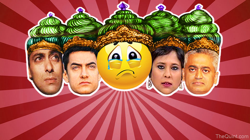 (L-R) Salman Khan, Aamir Khan, Barkha Dutt and Rajdeep Sardesai. (Photo Illustration: Lijumol Joseph)