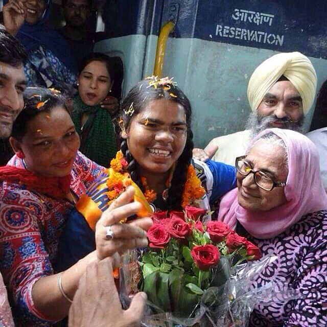 Dolly on her return from the Special Olympics. (Courtesy: Special Olympics Bharat)
