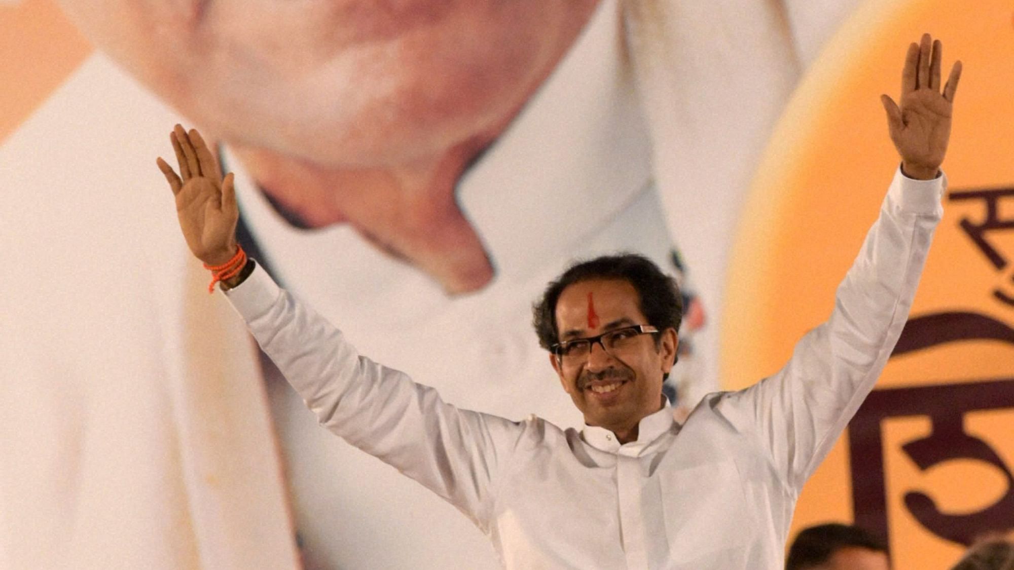  Shiv Sena president Uddhav Thackeray.