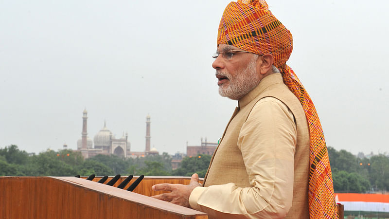 PM Modi delivering the 69th Independence day speech. (Photo: PIB)