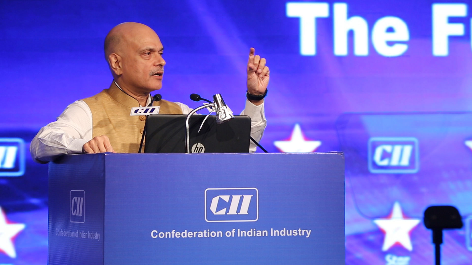 Raghav Bahl speaks at the CII Big Picture Summit 2015 (Photo: The Quint)