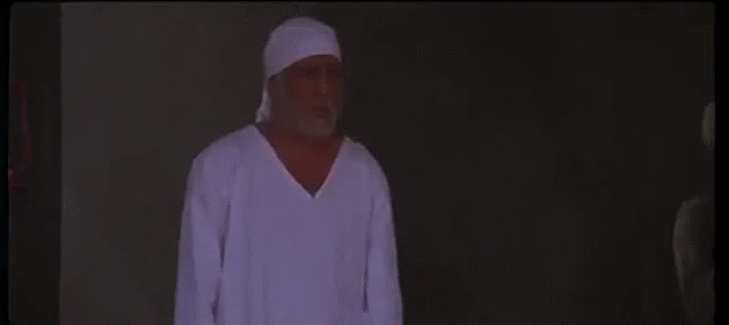 The angry, not-so-young Jackie Shroff plays Sai Baba (Source: youtube/<a href="https://www.youtube.com/watch?v=y5GrtJqYk6o">Tushar Kotwal</a>)