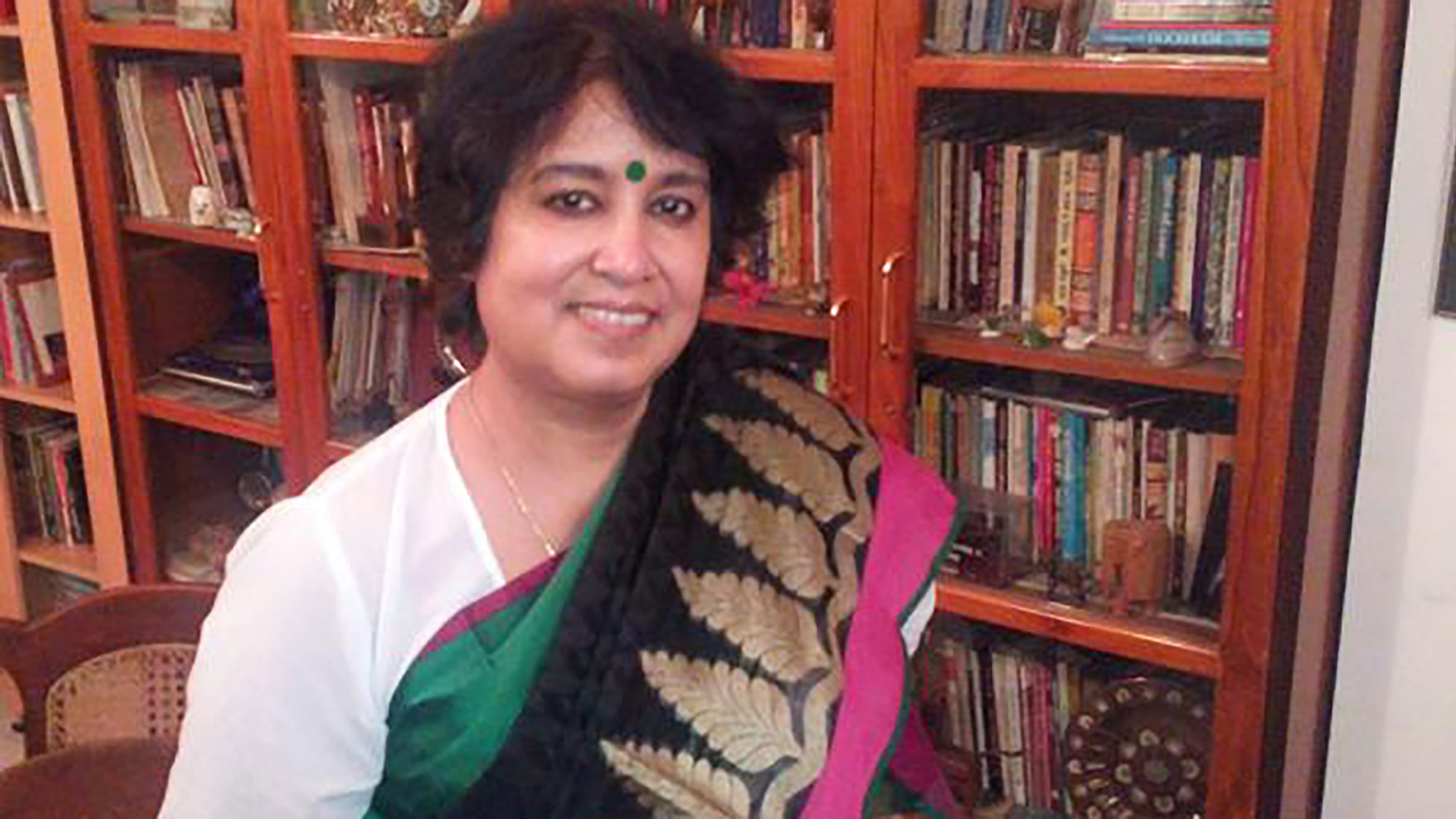 Critically acclaimed Bangladeshi author Taslima Nasreen. 