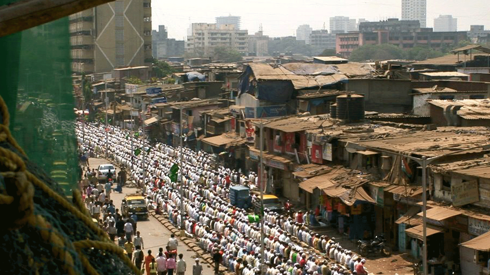 The famous Dharavi slum of Mumbai.&nbsp;