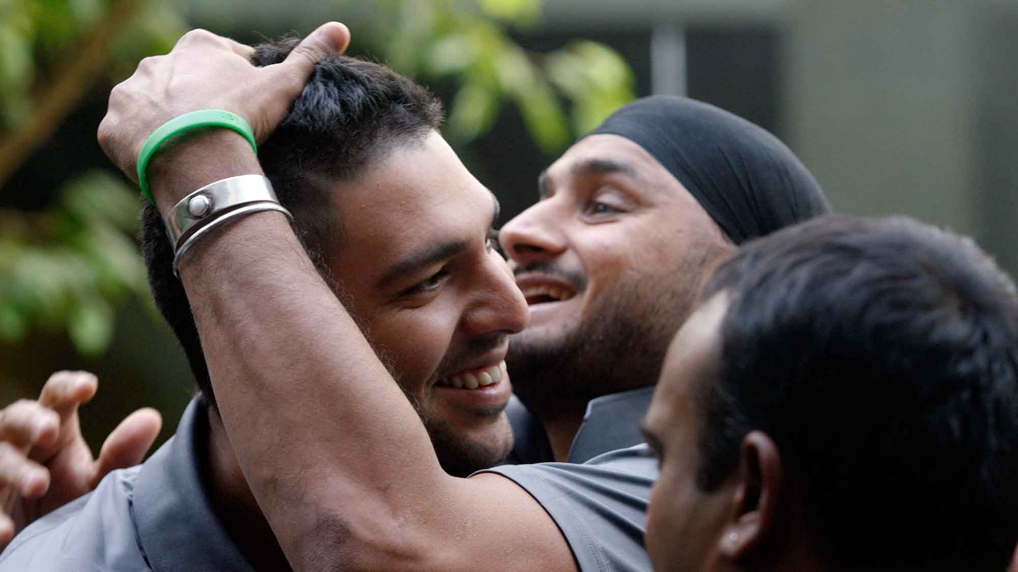File photo of Yuvraj Singh and Harbhajan Singh. (Photo: Reuters)