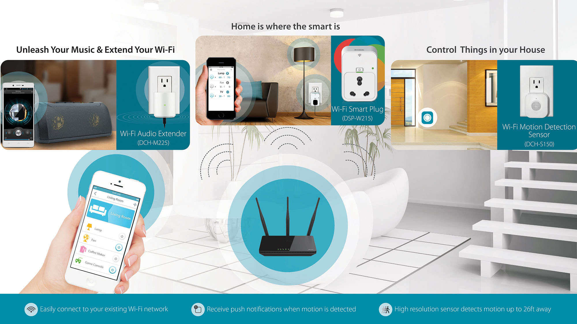 D-Link’s Internet Of Things Product Range. (Photo: D-Link)