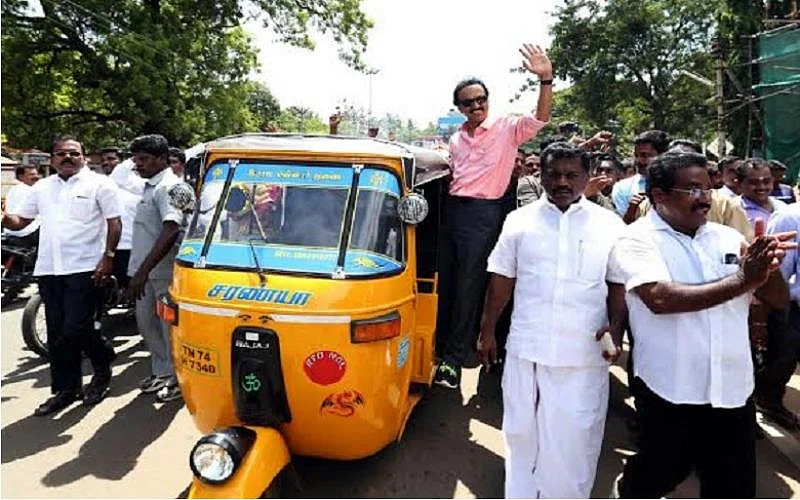DMK’s heir apparent, MK Stalin has embarked on a road-trip across Tamil Nadu. (Photo Courtesy: The News Minute)