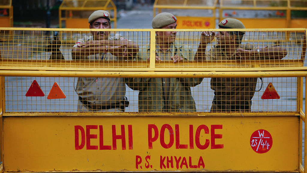 Delhi police detained this man for seven hours for holding a beef protest. 