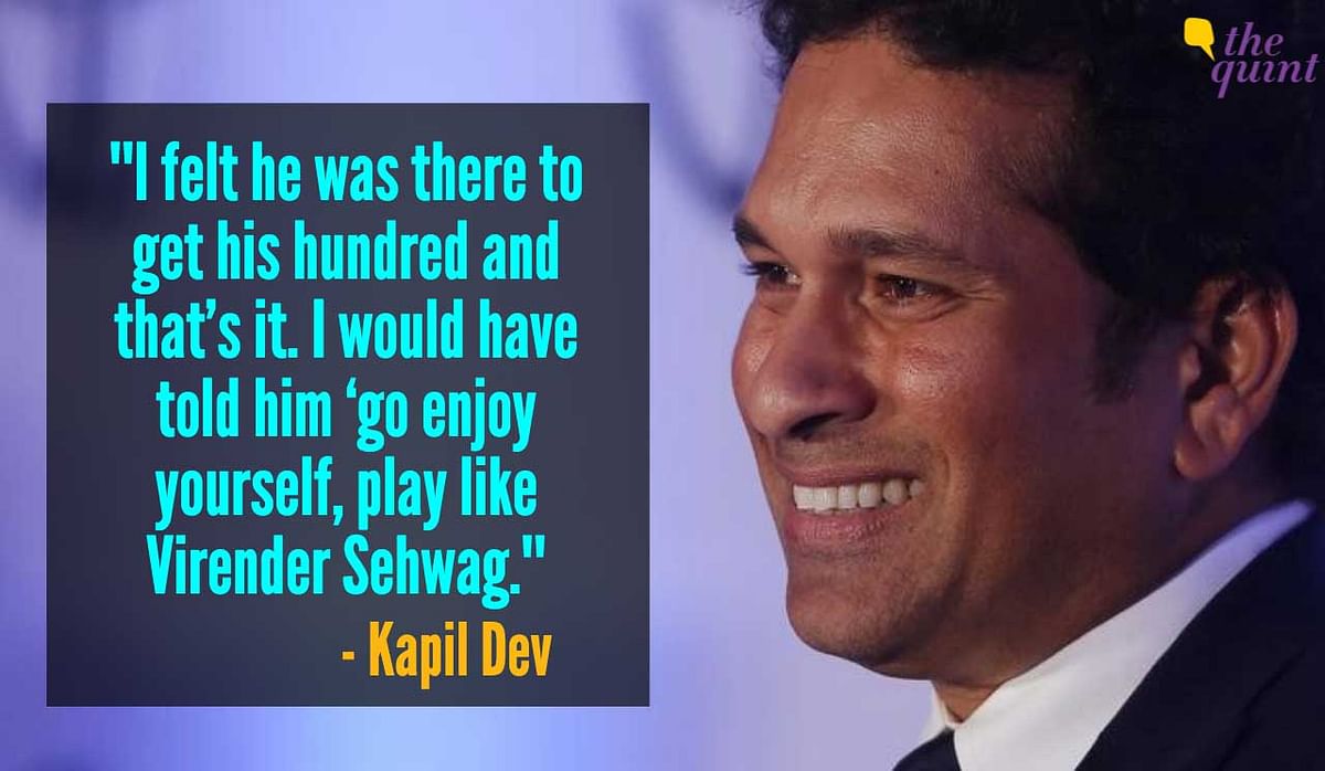 Kapil Dev has said Sachin could not scale greater heights because he was “stuck in the Mumbai school of cricket”.