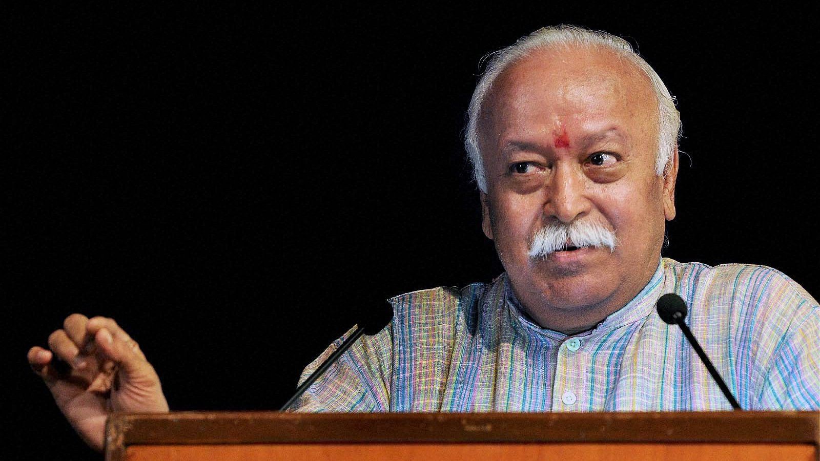 File image of RSS Chief Mohan Bhagwat. (Photo: PTI)