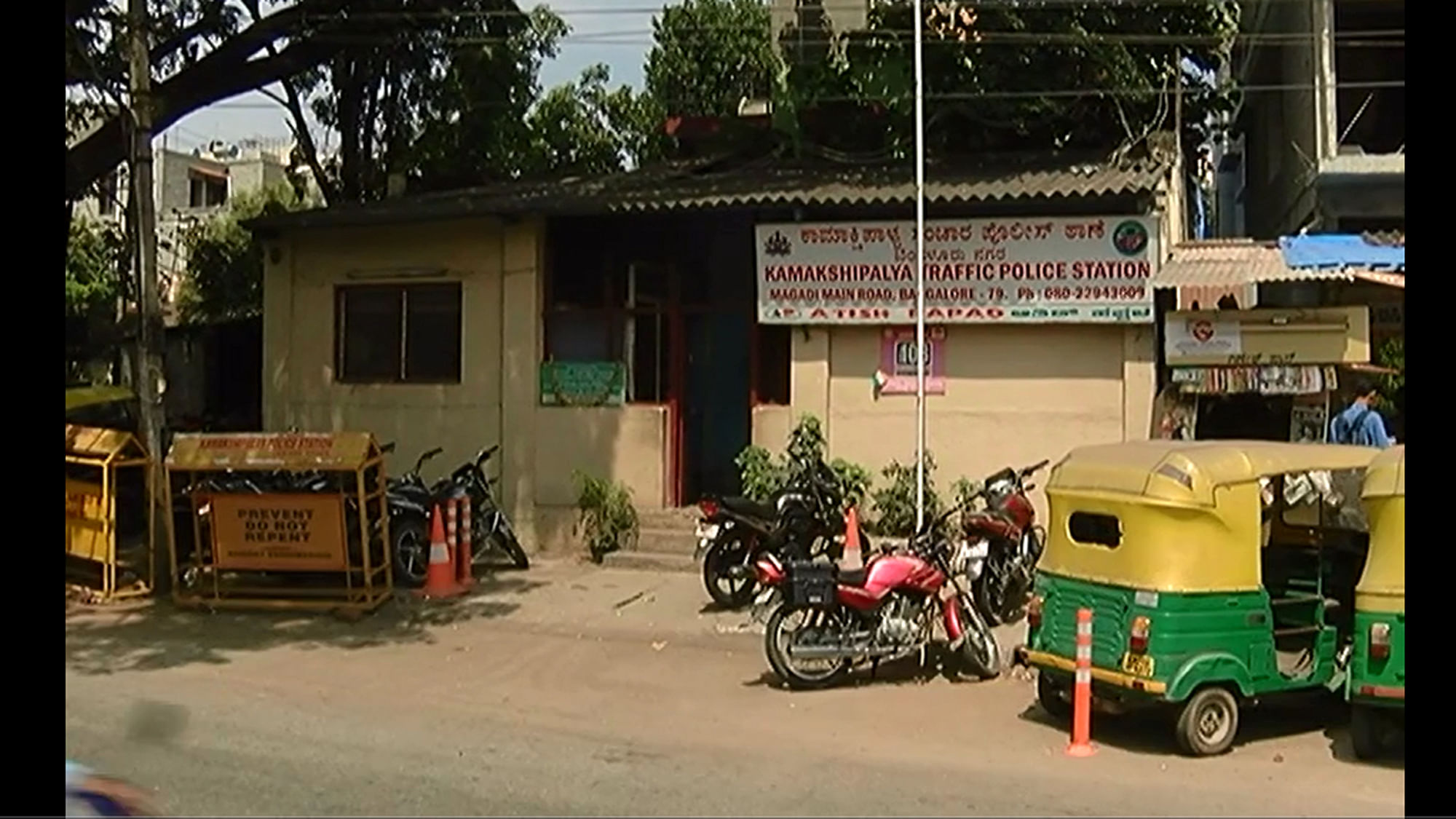  Kamakshipalya traffic police station. (Photo Courtesy: The News Minute)