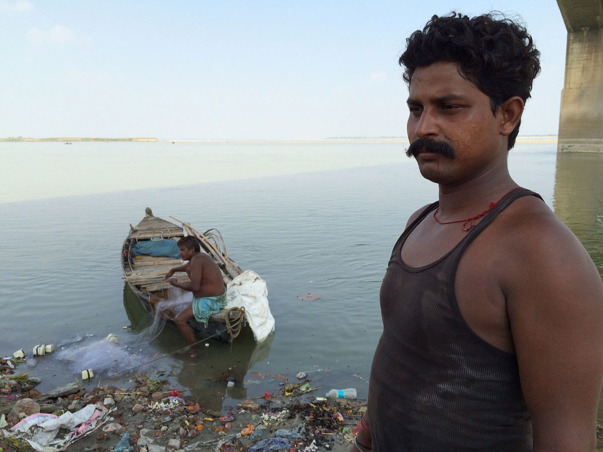 Gau Ghat, on the banks of the Ganga is a far cry from the rest of Patna.