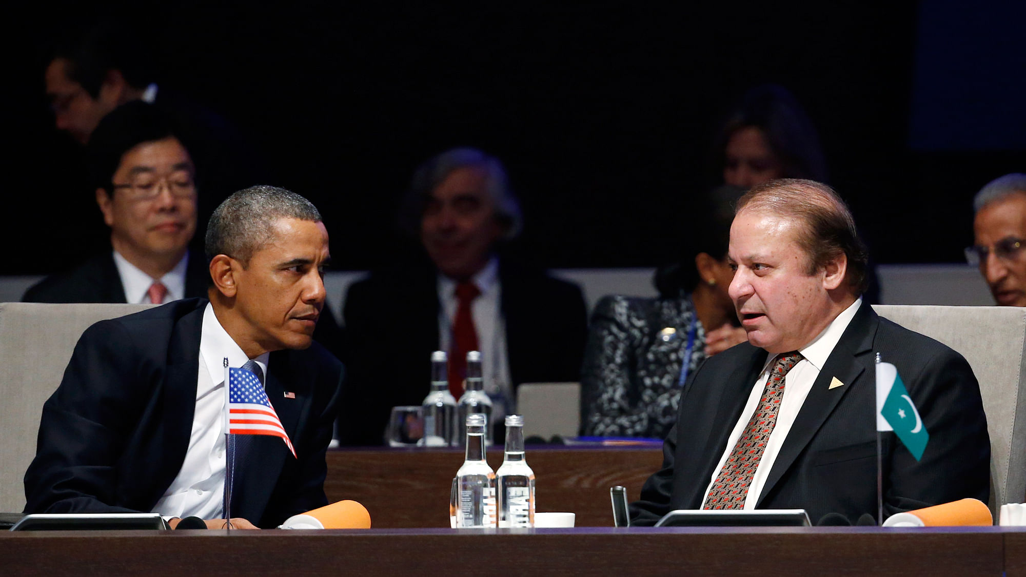 American&nbsp;President Barack Obama listens to Pakistan’s Prime Minister Nawaz Sharif (R) in The Hague. (Photo: Reuters)
