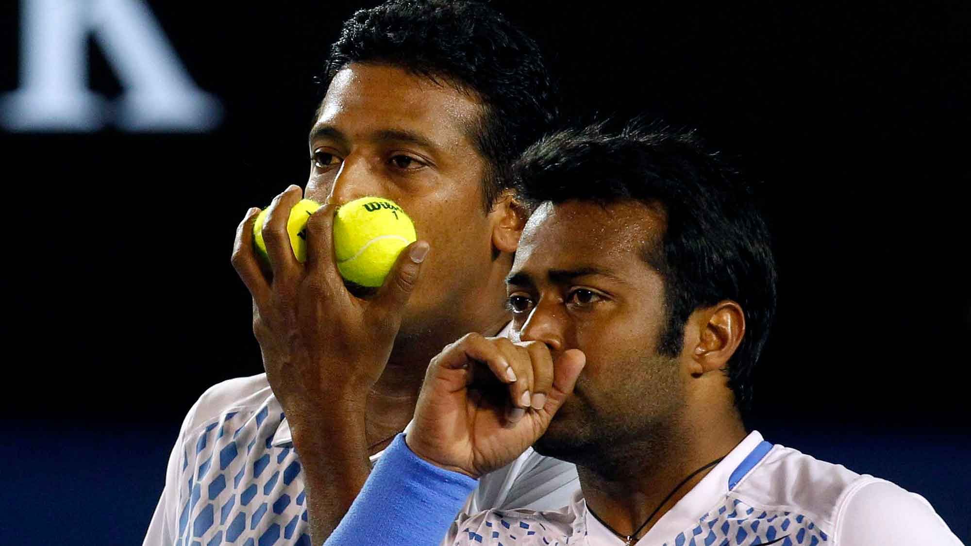 Leander Paes and Martina Navratilova will face off against Mahesh Bhupathi and Sania Mirza in doubles matches to be played in three Indian cities. (Photo: Reuters)