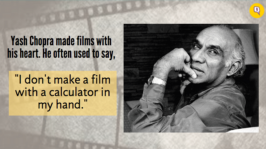 Yash Chopra, the filmmaker who told stories that were way ahead of his times. 