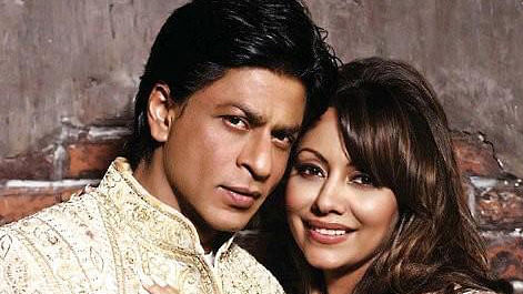 <div class="paragraphs"><p>Gauri Khan with SRK (Photo courtesy: Twitter)</p></div>