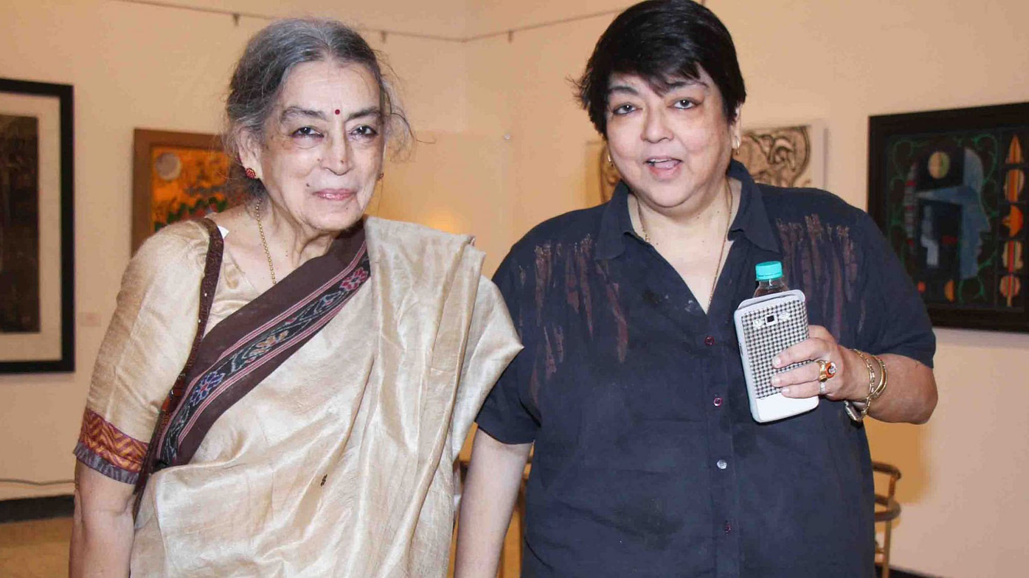 Kalpana Lajmi (R) with her mother Lalita Lajmi (L). 