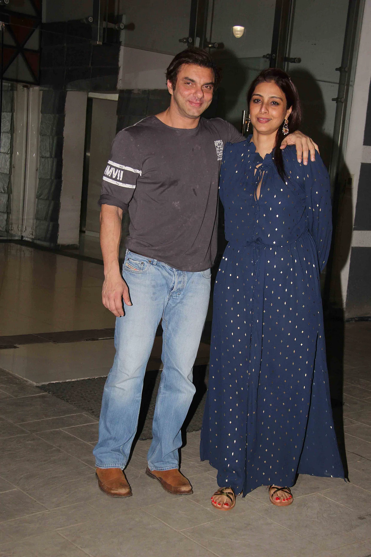 Sohail Khan poses for a picture with Tabu. (Photo: Yogen Shah)