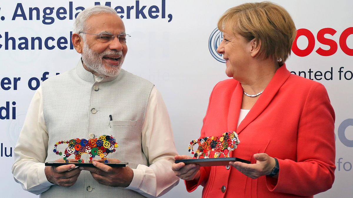 Merkel’s visit to India marks a new high in bilateral ties between two countries, writes Pinak Ranjan Chakravarty. 