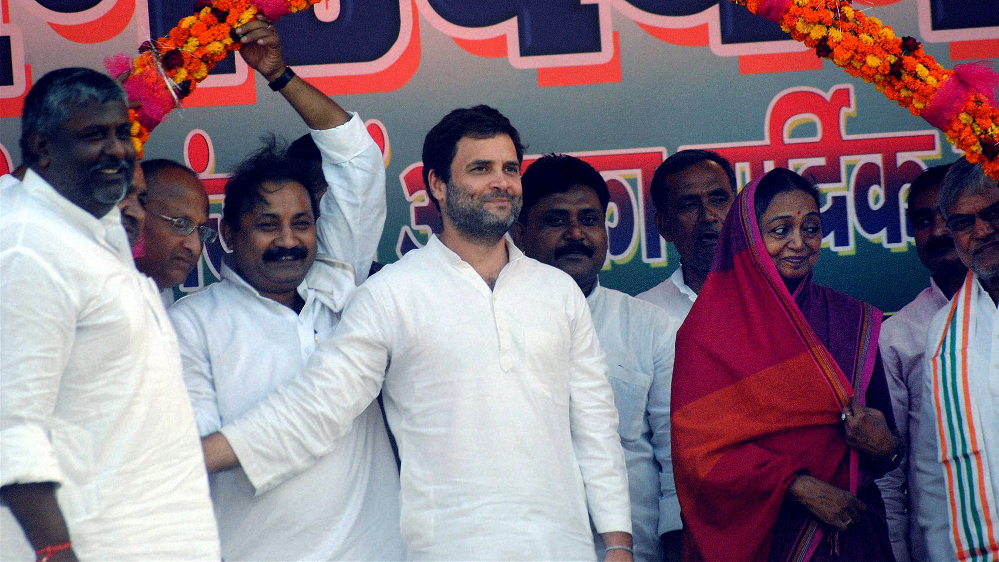 Congress Vice President Rahul Gandhi at an election rally in Motihari, Bihar on Monday. (Photo: PTI)