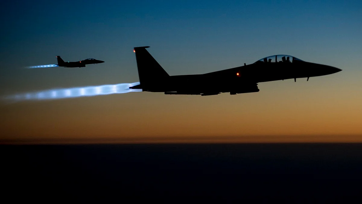 File photo of the F-15E Strike Eagles that shot down a Russian plane. (Photo: Reuters)