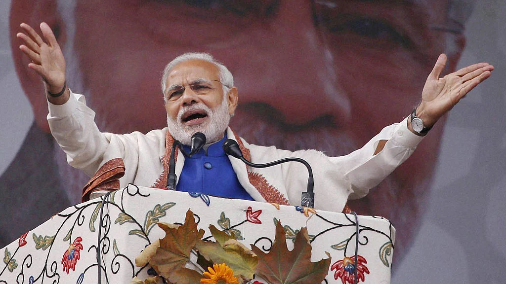 PM Modi wrongly claimed that the UPA had only created 25 lakh homes in its tenure. File image.