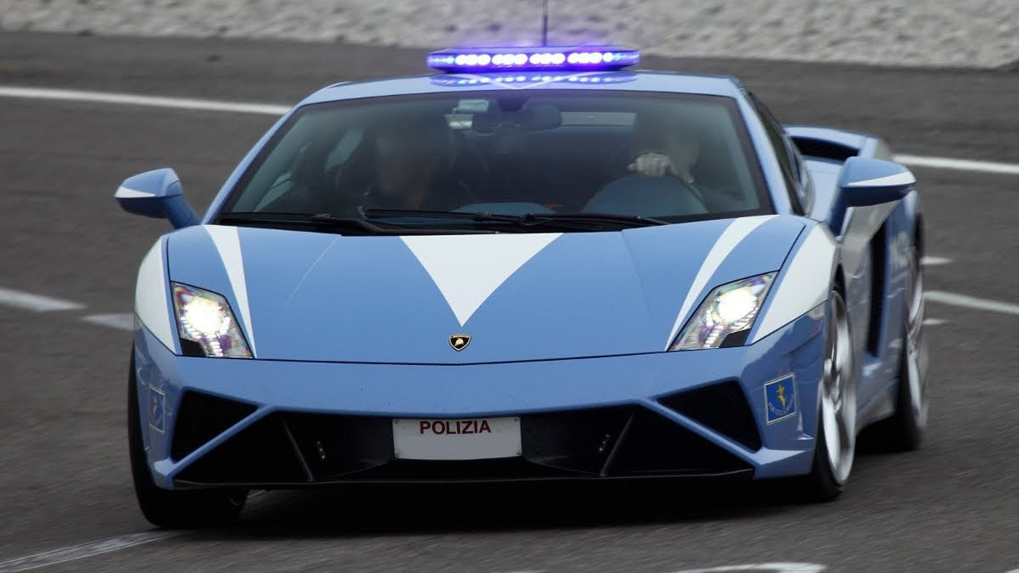 The Lamborghini Huracan used by the Italian police. (Photo: Lamborghini)