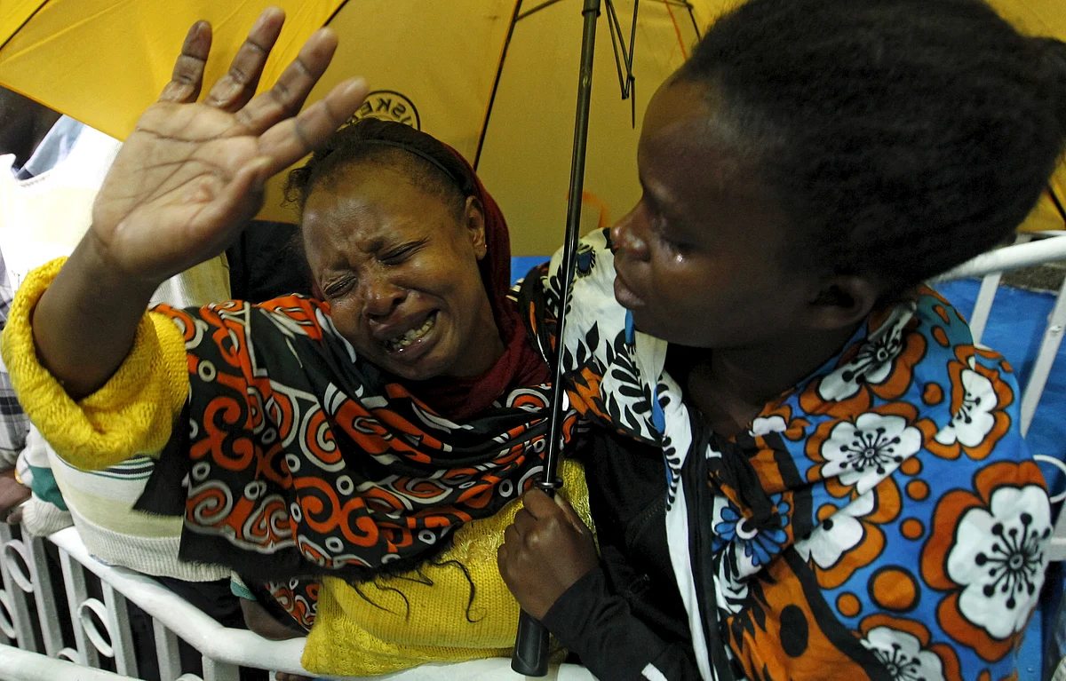 A woman reacts after seeing her son who was rescued from the Garissa University attack in Kenya’s capital Nairobi, April 4, 2015. (Photo: Reuters)