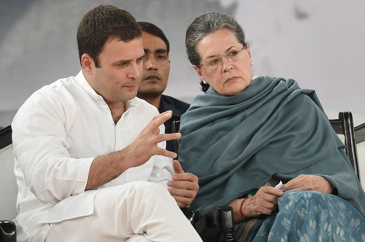 Congress president Sonia Gandhi and party vice president Rahul Gandhi in New Delhi. (Photo: PTI)