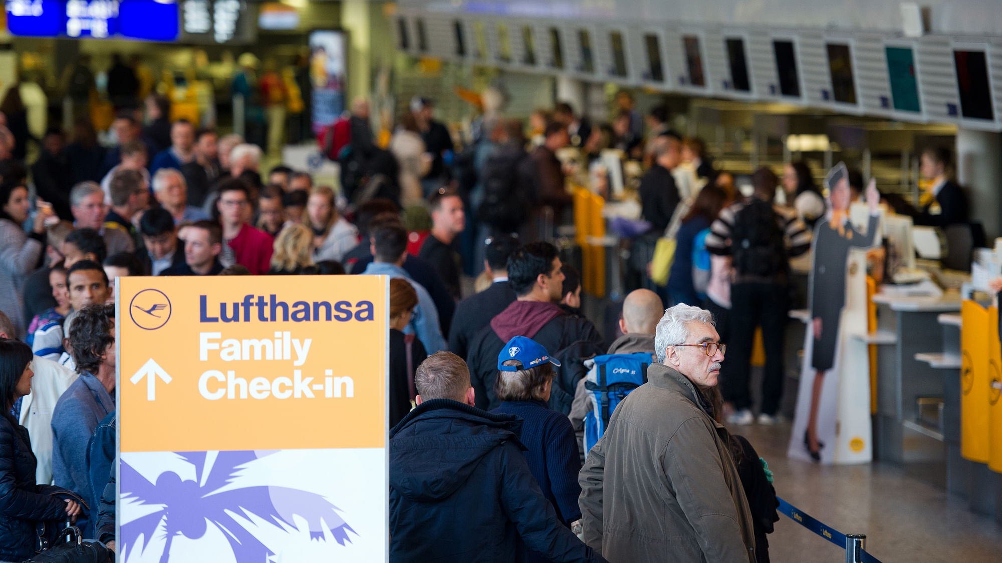 Passengers remain stranded as Lufthansa had canceled flights in March this year as well. (Photo: AP)