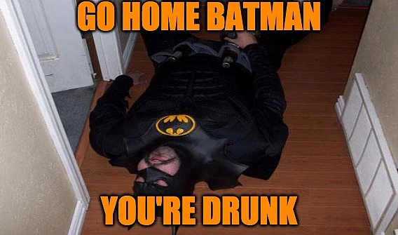Now Batman has the perfect excuse for these embarrassing moments. (Photo Courtesy: imgflip, altered by The Quint)